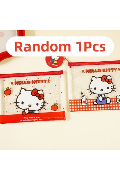 JOY TOP Joytop Random 1Pcs Genuine Sanrio Cartoon A5 Document Bag Hello Kitty...
