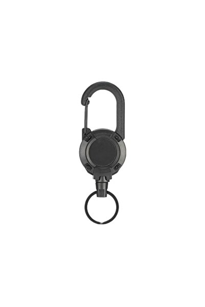 choice2 black 1pcs Heavy Duty Retractable Pull Badges ID Reel Carabiner Key C...