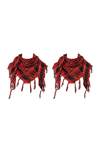 Choice 2pcs-Red 1/2/3pcs Keffiyeh Tactical Desert Scarf Wrap Shemagh Head Nec...