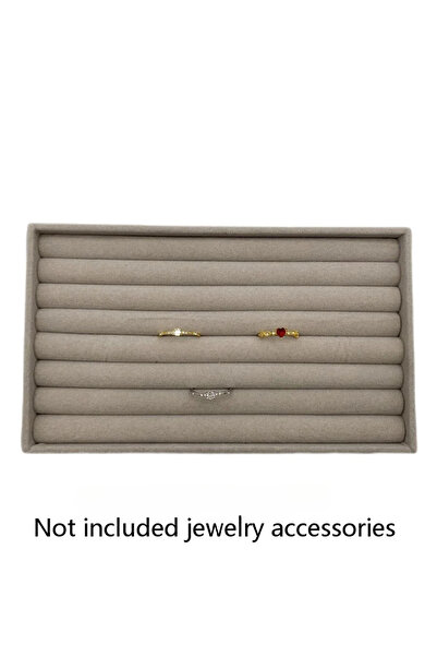 Choice1 GRAY Velvet Jewelry Display Stackable Exquisite Jewellery Holder Port...