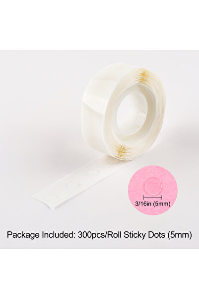Choice6 1 Roll 5mm 300pcs/Rolls Mini Double Sided Tape Glue Point Clear Ultra...