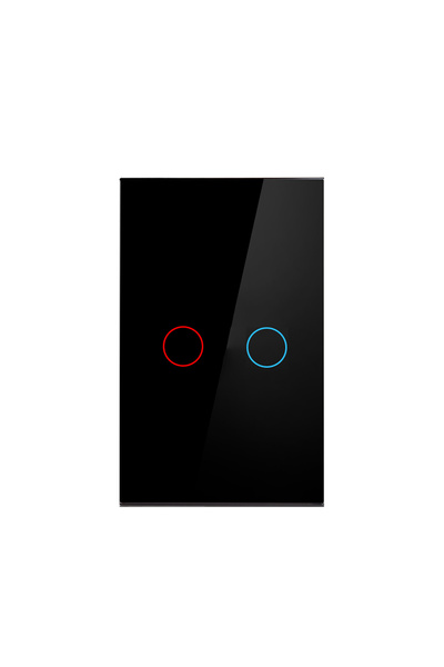 Choice4 US Black two AC100-240 Touch Switch Power Led Panel Wall Light Switch...