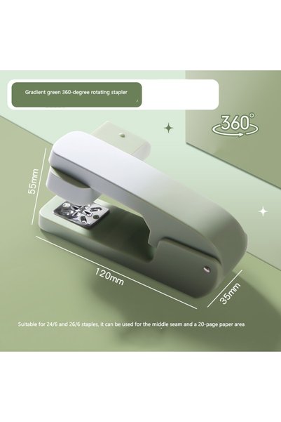 Choice Morandi Green The Stapler Is A 360-degree Rotatable Office Stapler wit...