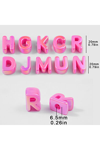 Choice14 Random 15Pcs 5.rose pink letters Random Colorful 5/10/15Pcs 26 Lette...