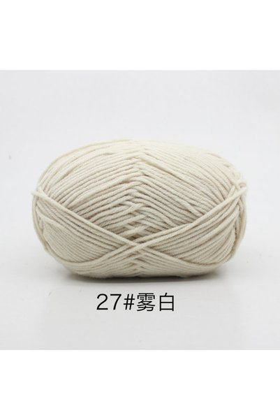 Choice 27 40-50 جم/مجموعة 4 طبقات من القطن الحليبي (80%) غزل حياكة مصبوغ تطري...