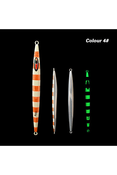 Choice 150g Orange TOLU 150g-500g Fast Sinking Jigging Fishing Lure Laser Pap...