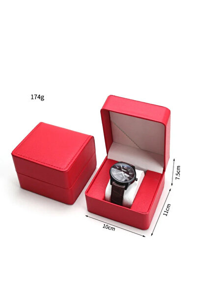 Choice1 Red Watch Storage Box PU Single Watch Display Case Wristwatch Watch H...