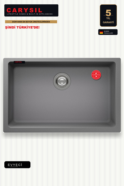 Carysil ENIGMA N100L Croma 780x460 Kuvars Kompozit Granit Evye