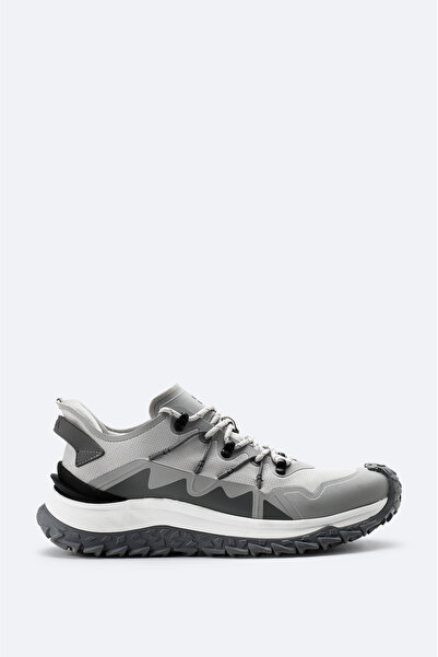 Avva Men's Gray 100% Rubber Sole Water Repellent Sneaker Shoes A42Y8011