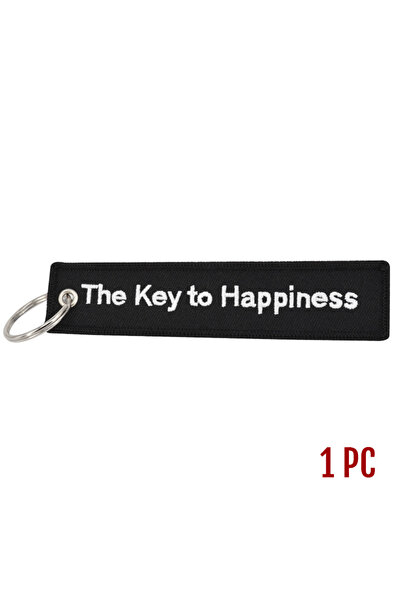 Choice The Key To Happiness Fashion Motorcycle Cars Keychain Embroidery Real ...
