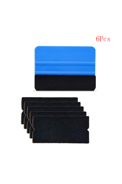 Choice1 6Pcs New Car Vinyl Wrapping Tool Kit Vinyl Scraper Cutter Film Squeeg...