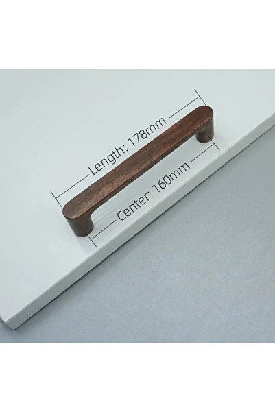 Choice6 Walnut-160mm Nordic Wooden Cabinet Handle Cupboard Door Knob and Hand...
