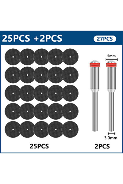 Choice3 27pcs 3.0mm 11-64PCS Metal Cutting Disc 32mm With Mandrels Grinding W...