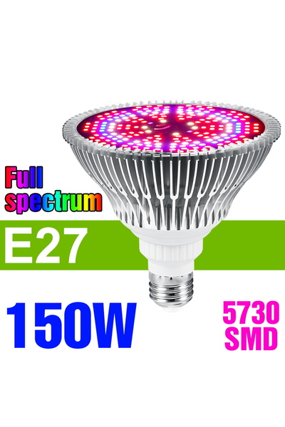 Choice E27 150W 150W E27 LED Plant Grow Light Bulb Full Spectrum E14 Vegetabl...