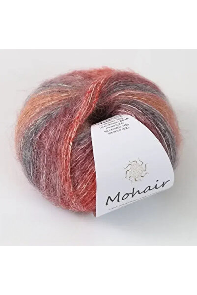 Choice 04 vermilion red 25g Gradient Silk Mohair Small Cloud Yarn Handmade Kn...