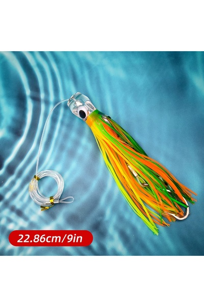 Choice FCP-650-E-9 1pc/6pcs 6”/9 “ Acrylic Head Skirted Offshore Big Game Tro...