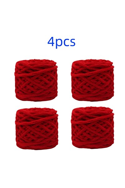 Choice 24-4pcs 100g/ball Chenille Knitting Yarn Soft Ice Strip Line Cotton Ya...