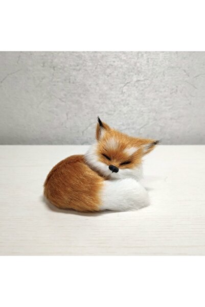 Choice Sleeping fox 1PC Simulation Fox Ornament Mini Squatting Fox Model Plus...