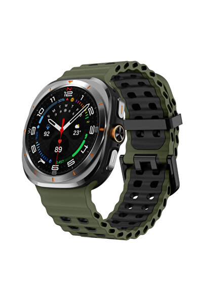 Choice6 watch7 ultra 47mm Army green black Original Silicone Strap for Watch ...