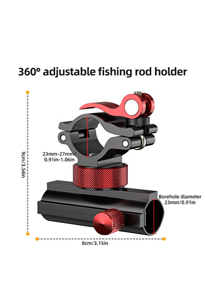 Choice Fishing rod holder Aluminum alloy fishing accessories, can be rotating...