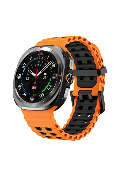 choice2 watch7 ultra 47mm Orange black Original Silicone Strap for Watch Ultr...