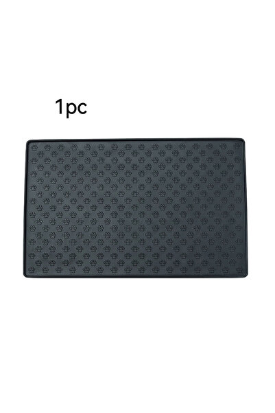 Choice1 black 60*40cm Silicone pet feeding mat, cat and dog food mat with ove...