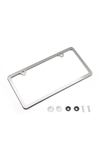 Choice Silver Stainless steel sharp Angle narrow edge ultra-thin license plat...