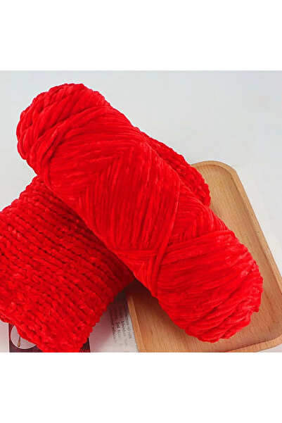 Choice Big Red 95g Chenille Soft Velvet Yarn Blended Knitting Wool Crochet Ha...