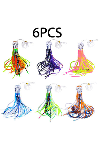 Choice 65g SB088-0 6pcs 1pcs 65g/100g Resin Head Octopus Soft Skirt Lure Deep...