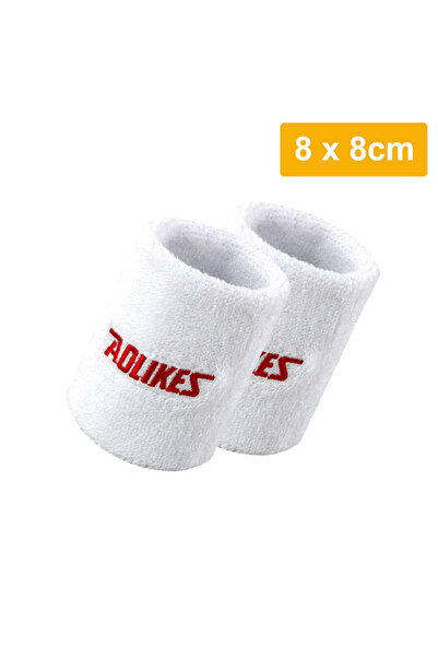 Aolikes Choice 8cm--White 1 Pair Sweatbands Sports Wristband for Men & Women ...