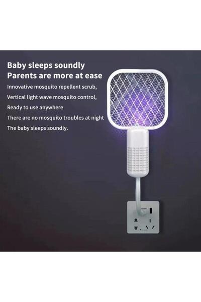 Choice1 white /KQM/Pest Control USB Mosquito Swatter Trap Electric Shock Mini...