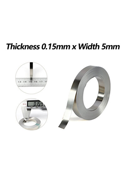 Choice5 0.15mm x 5mm 1Roll Nickel Plated Steel Strip Belt Spot Welding Machin...