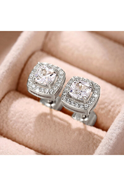 Choice E264 Huitan Simple Versatile Women Stud Earrings Square/Round Shaped D...
