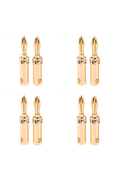 Choice5 black-8pcs Banana Plug 4mm Alloy Gilding Banana Plugs for Speaker Cab...