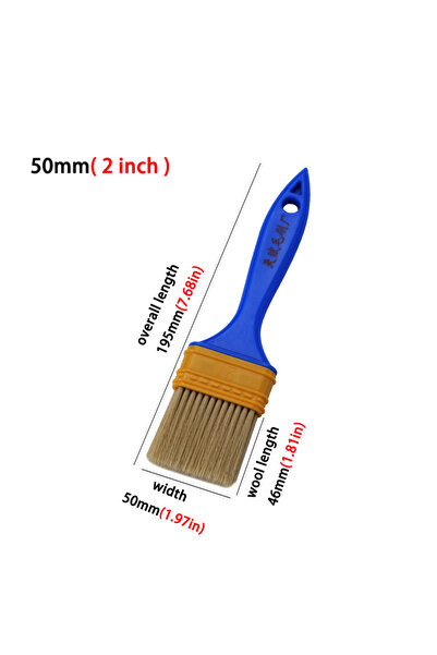 Choice1 tflbbs-2 Blue Plastic Handle Plastic Wire Brush Water-Based Oil Brush...