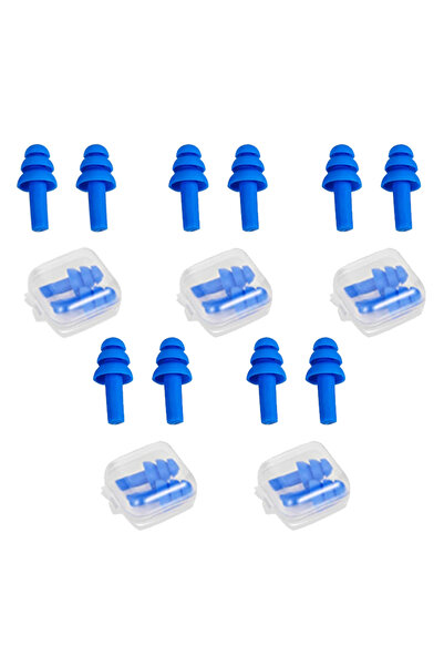Choice Blue 5Pairs Soft Ear Plug Waterproof Comfort Colorful Silicone Earplug...