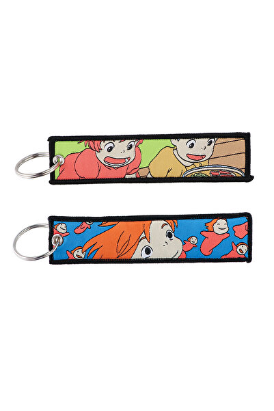 Choice18 Bandai 3 Manga Embroidered Keychains Key Fobs Key Tags Cute Cartoon ...