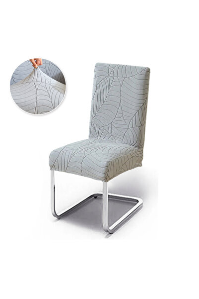 Choice 1pc Light Gray Cover 1/2pcs Elastic Adjustable Chair Cover Solid Color...