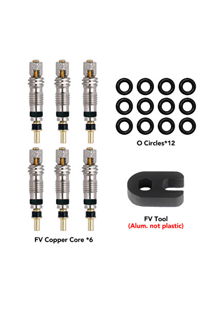 Choice8 Kit 2 Bicycle Presta Tubeless Valve Core Kit Removable Aluminum Alloy...