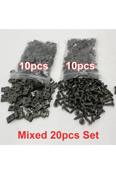 Choice7 mixed 20pcs set Self Tapping Screws Metal Fastener Clip for Car Motor...