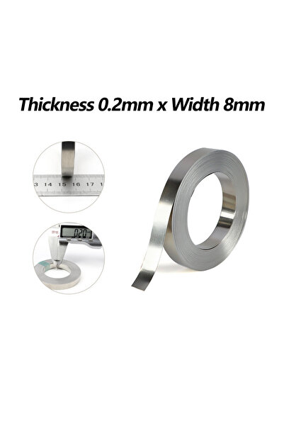 Choice9 0.2mm x 8mm 1Roll Nickel Plated Steel Strip Belt Spot Welding Machine...