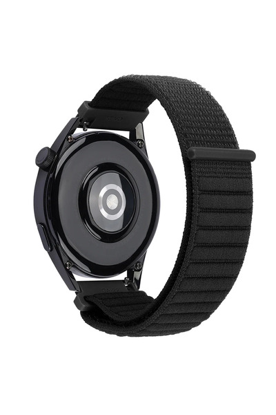 Choice10 22mm Universal Black Nylon Loop Strap for Venu 3 Sq 2 Quick Adjustab...