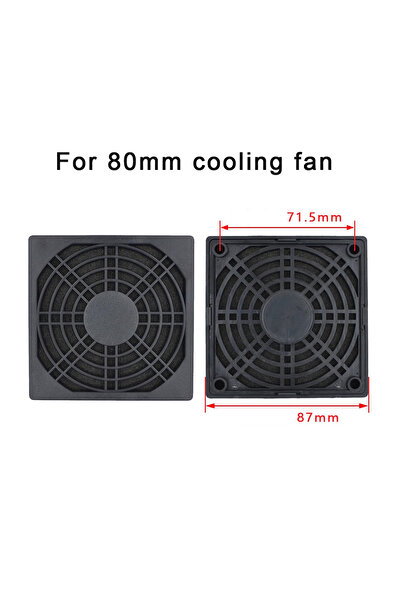 Choice10 For 80mm fan Plastic Dustproof Mesh Cover for Axial Flow Fan Cooling...