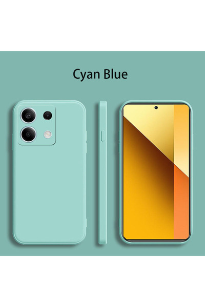 Choice8 Redmi Note 14 5G Cyan Square Matte Silicone Case for Redmi 14C Redmi ...