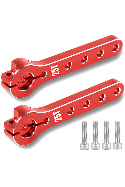 Choice red 2pcs 2Pcs 25T Servo Horn 56mm Metal 25 Teeth Extension Steering Se...