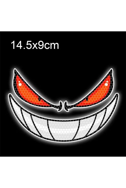 Choice G Devil Eyes Car Motorcycle Stickers Helmet Fairing Rear Window Decora...