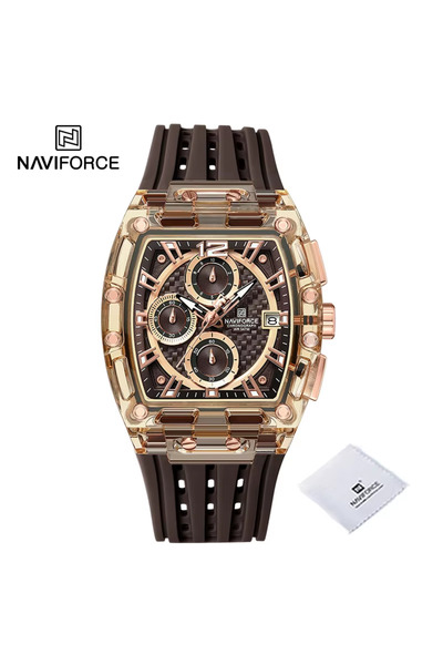 Naviforce RGCERG- New Men's Quartz Multifunction Watches Fashion Sports Chron...
