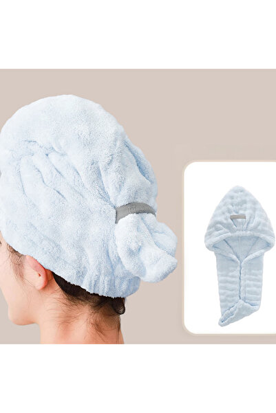 Choice SKY BLUE Quickly Hair Dry Towel Super Absorbent Soft Bathroom Women He...