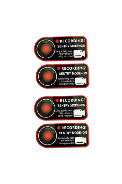 Choice 4pcs for Tesla Model 3 Highland 2026 Warning Sticker Invader Sentinel ...
