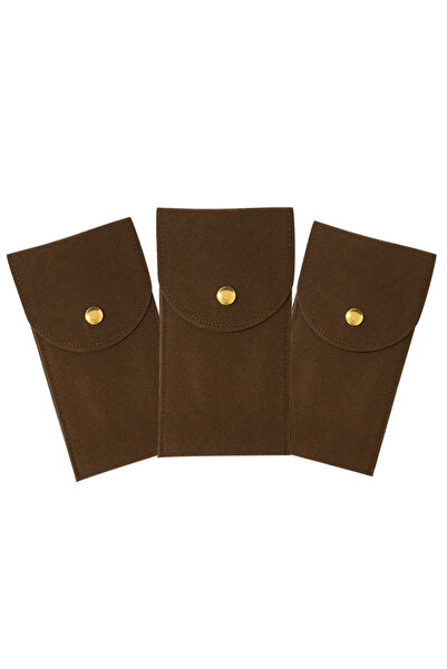 Choice 3Pcs-Brown Embers Watch Bag Blue Black Flannelette Gift Bag Travel Sto...